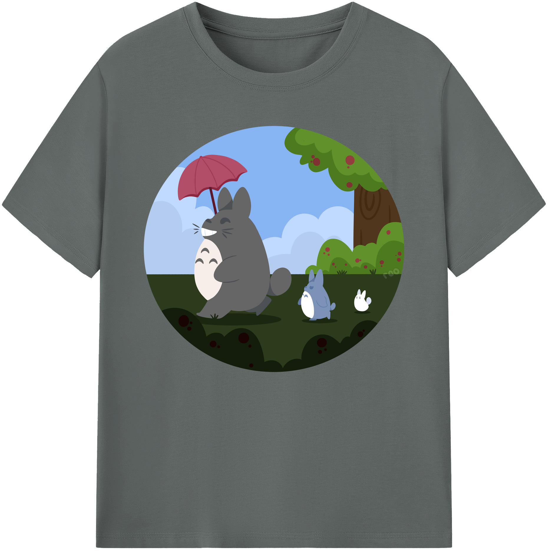 （画像用） となりのトトロ 草壁メイ 草壁サツキ My Neighbor Totoro Satsuki Kusakabe Mei Kusakabe 綿100％ メンズ半袖Tシャツ｜肌触りやわらか＆通気性